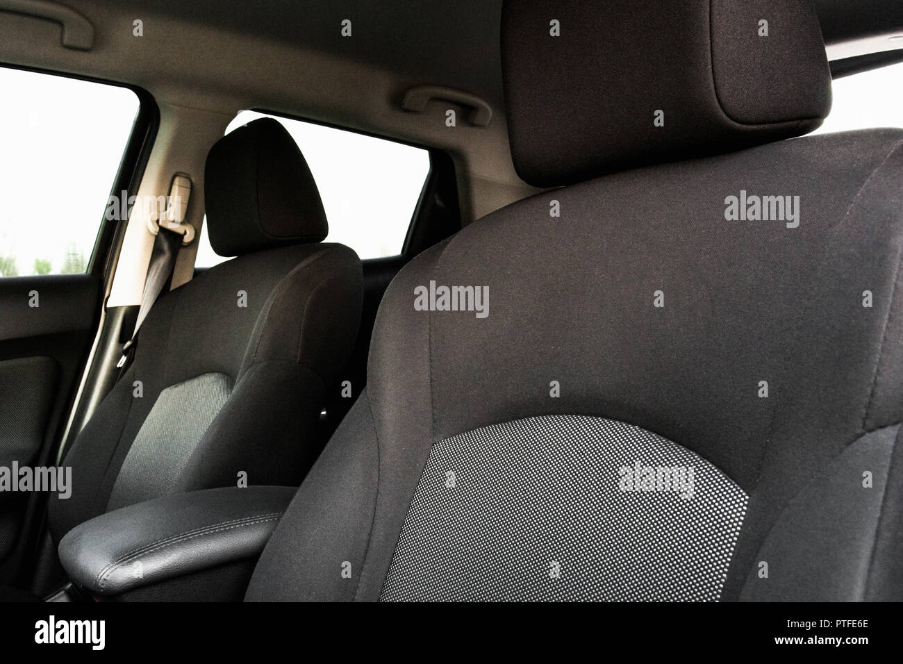 Per interni auto, sedili anteriori Foto Stock