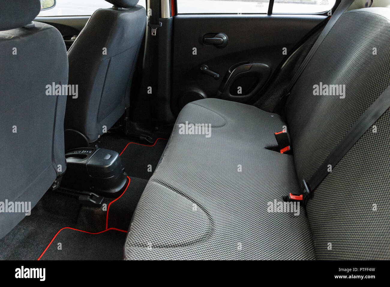Per interni auto, SEDILI POSTERIORI Foto Stock