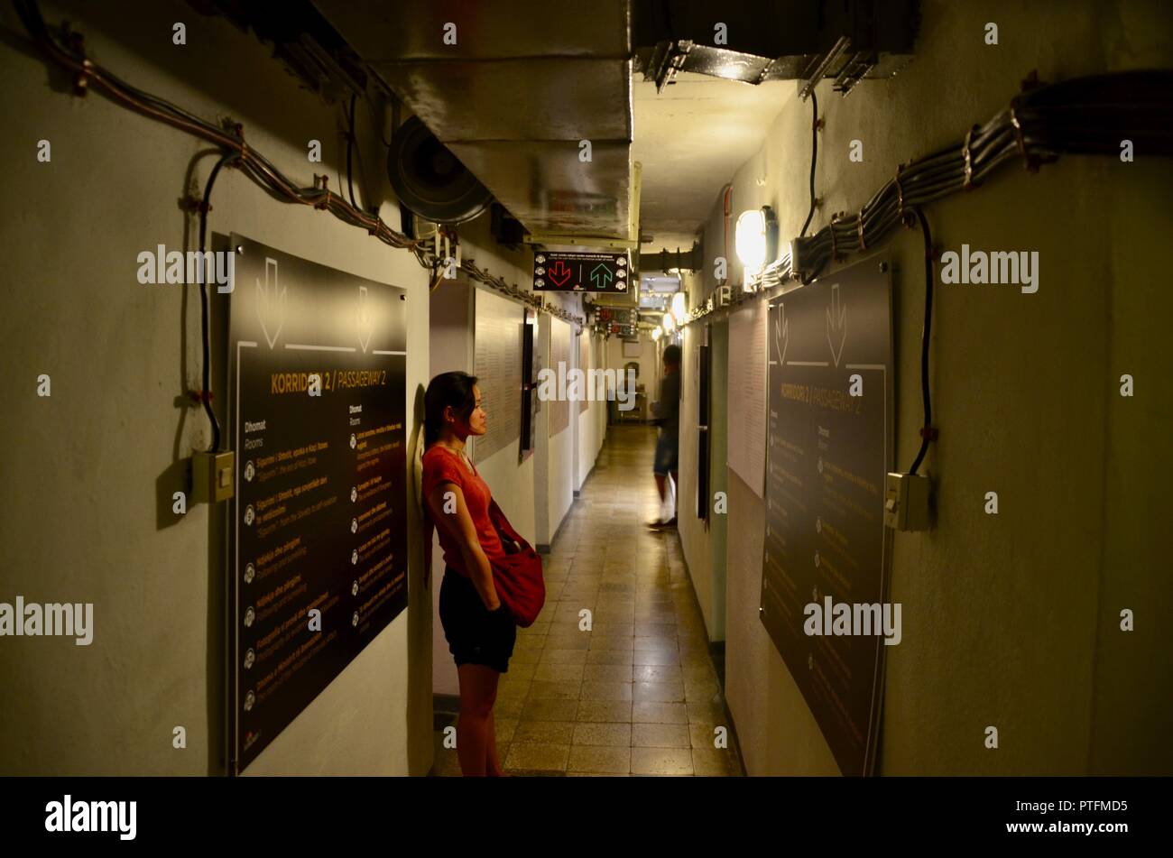 Bunkart 2 Tirana Albania museo di albanese storia comunista nel bunker disued Foto Stock