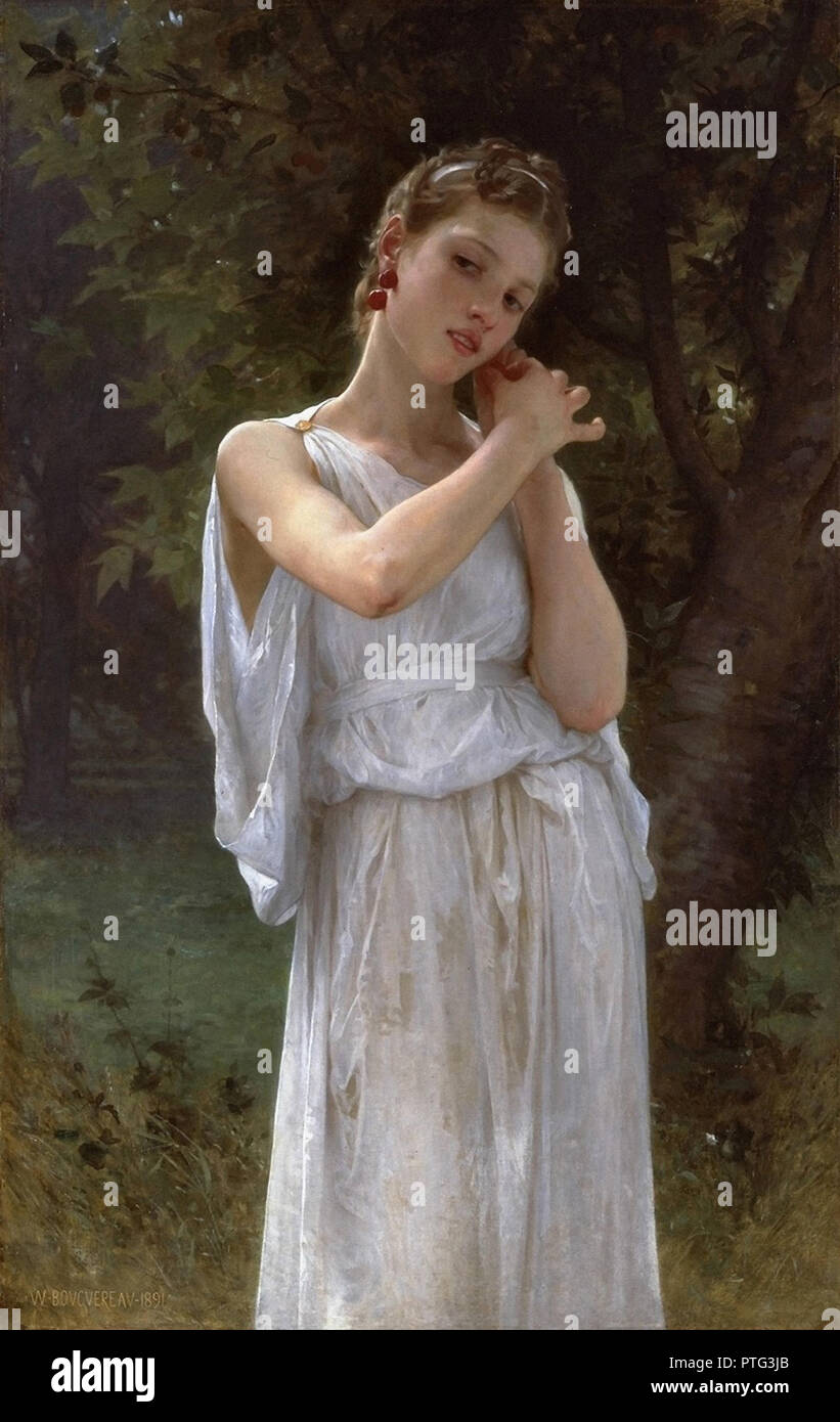 William Bouguereau - BOUCLES D'oreilles Foto Stock