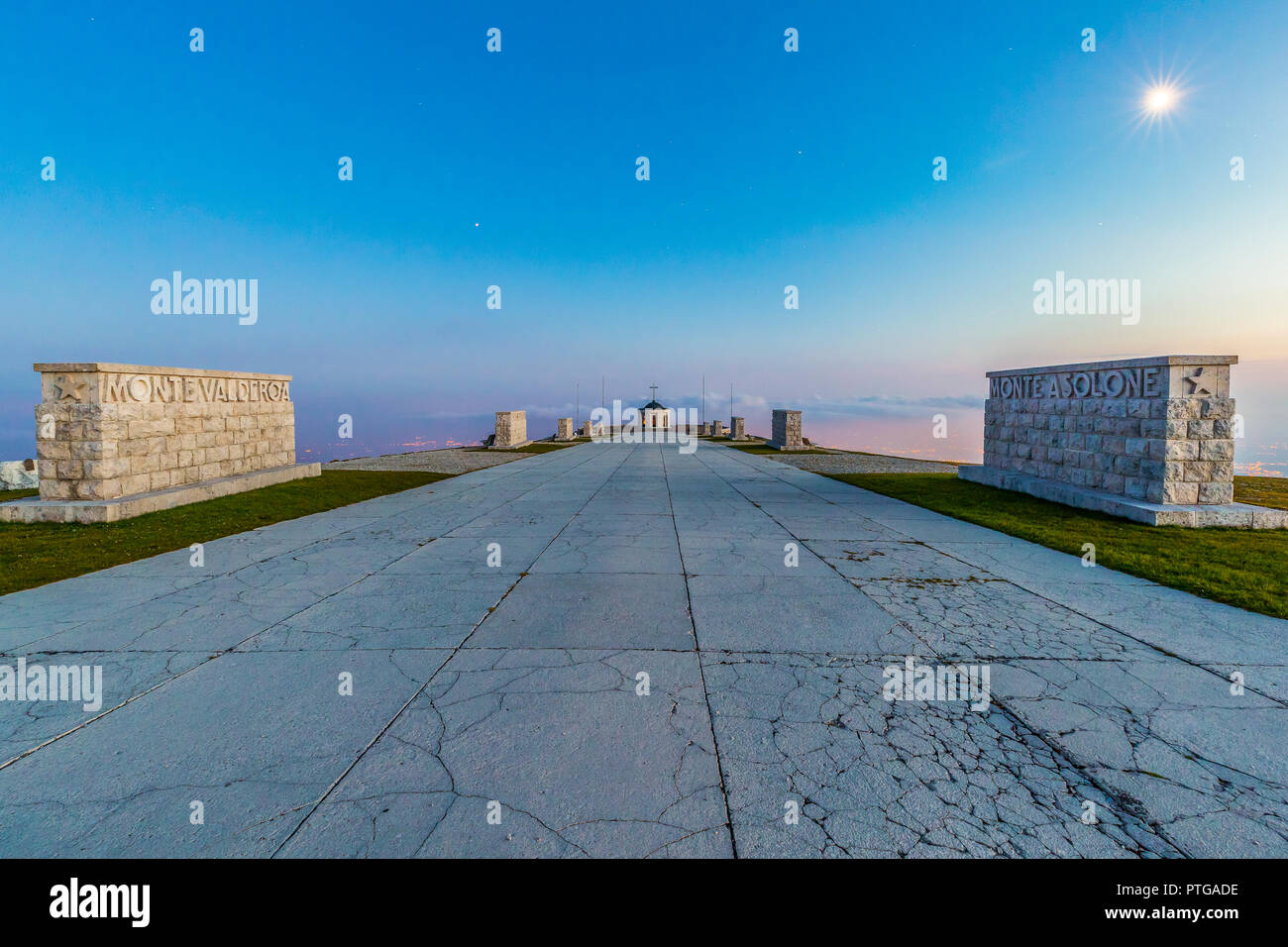 Italia Veneto Monte Grappa - Italiano Sacrario Militare - La Prima Guerra Mondiale Foto Stock