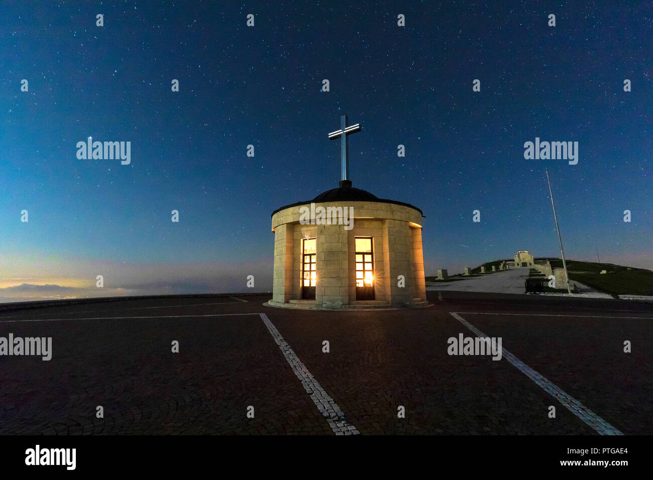 Italia Veneto Monte Grappa - Italiano Sacrario Militare - La Prima Guerra Mondiale Foto Stock