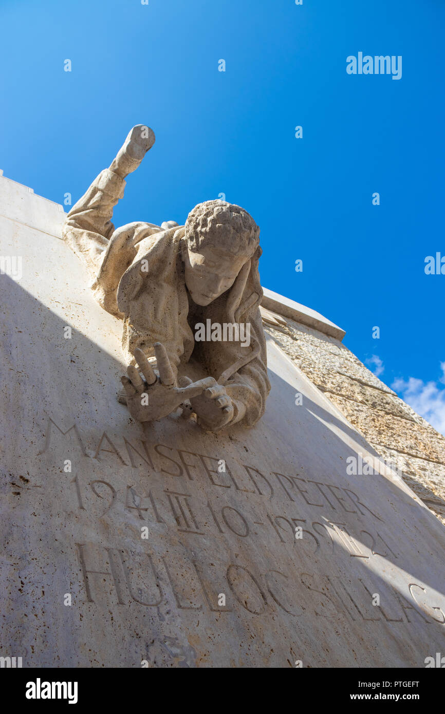 Péter Mansfeld monumento Budapest Ungheria Foto Stock