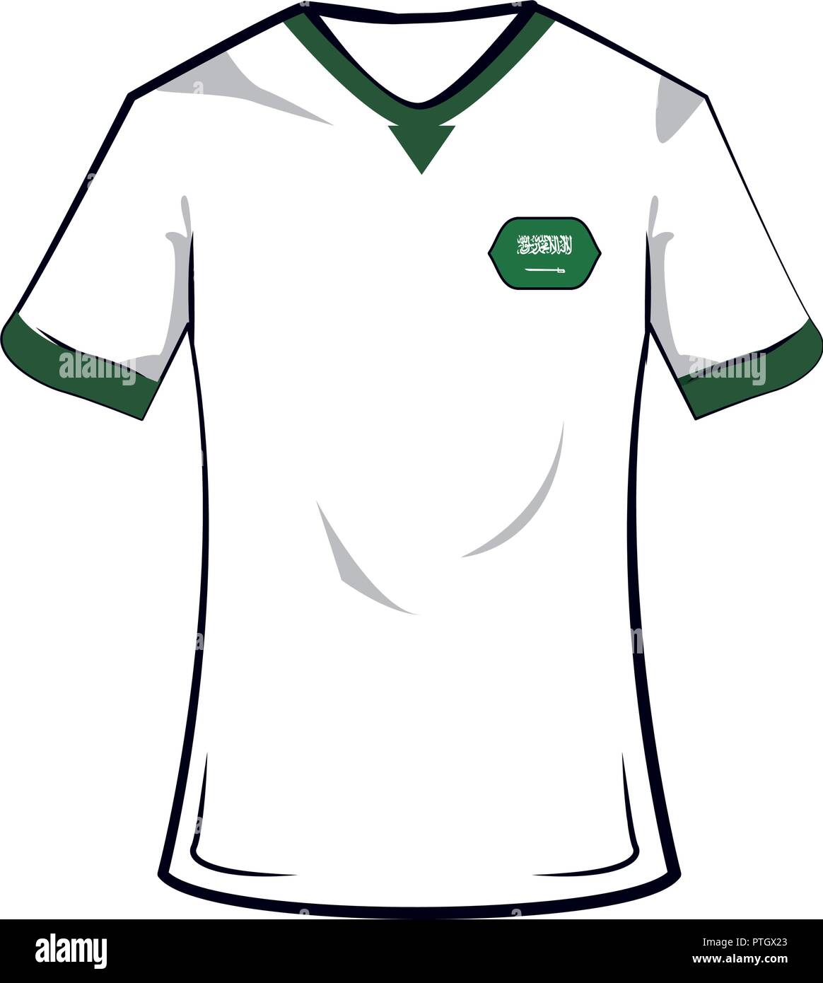 Arabia Saudita soccer tshirt Illustrazione Vettoriale