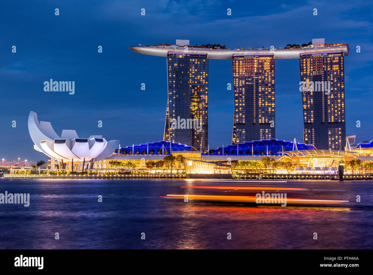 Il Marina Bay Sands, Singapore Foto Stock