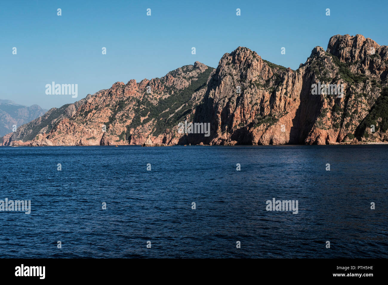 Corse, Les Calanques de Piana , patrimoine mondial de l'Unesco, Parc naturel régional de Corse Foto Stock