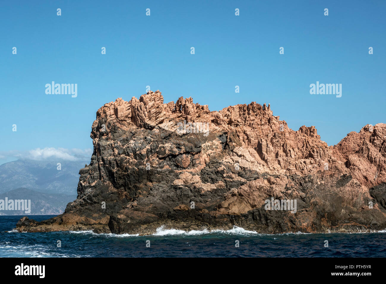 Corse, Les Calanques de Piana , patrimoine mondial de l'Unesco, Parc naturel régional de Corse Foto Stock