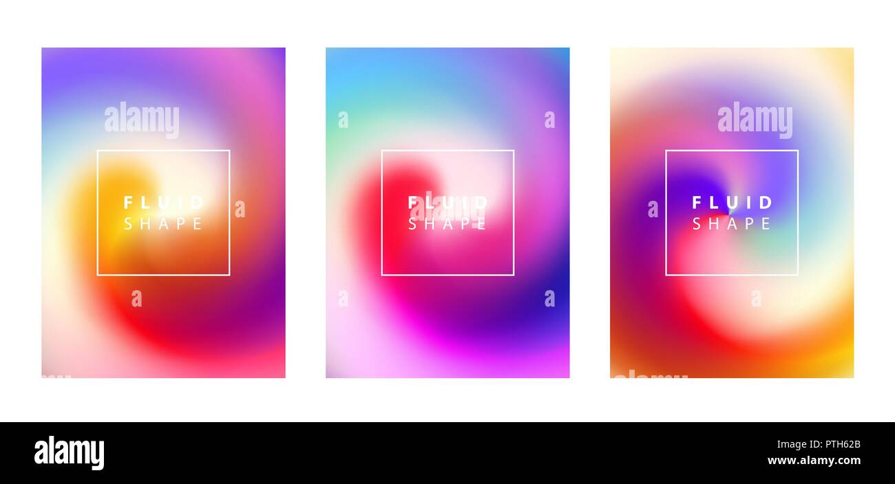 Colori fluidi dello sfondo. Illustrazione Vettoriale per poster progetta, annunci, materiale promozionale. Illustrazione Vettoriale