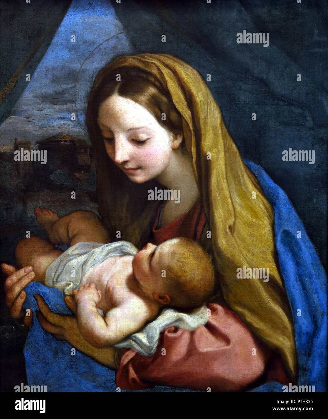 Maria e il Bambino 1660 Carlo Maratta (1625-1713) Italia Italiano Foto Stock