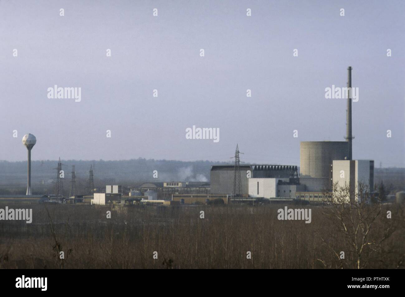 Centrale nucleare di Trino Vercellese (Italia) Foto Stock