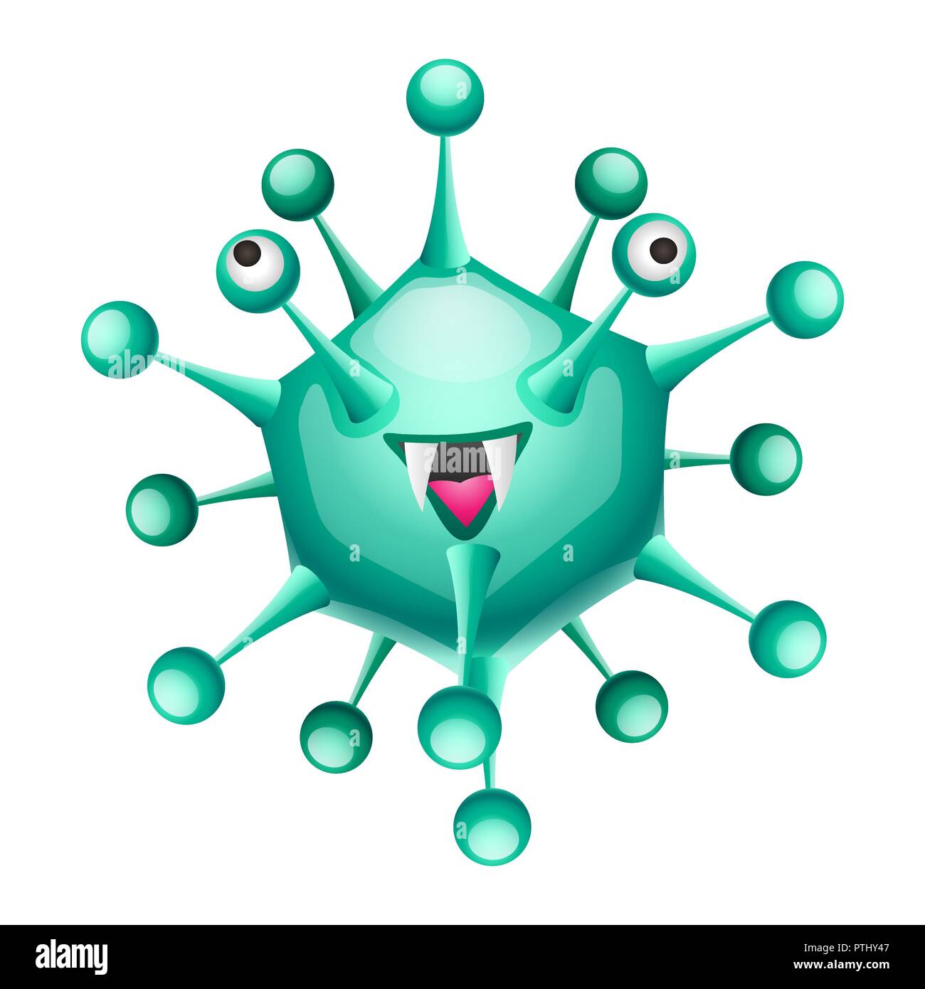 Il virus adeno illustrazione. Illustrazione Vettoriale