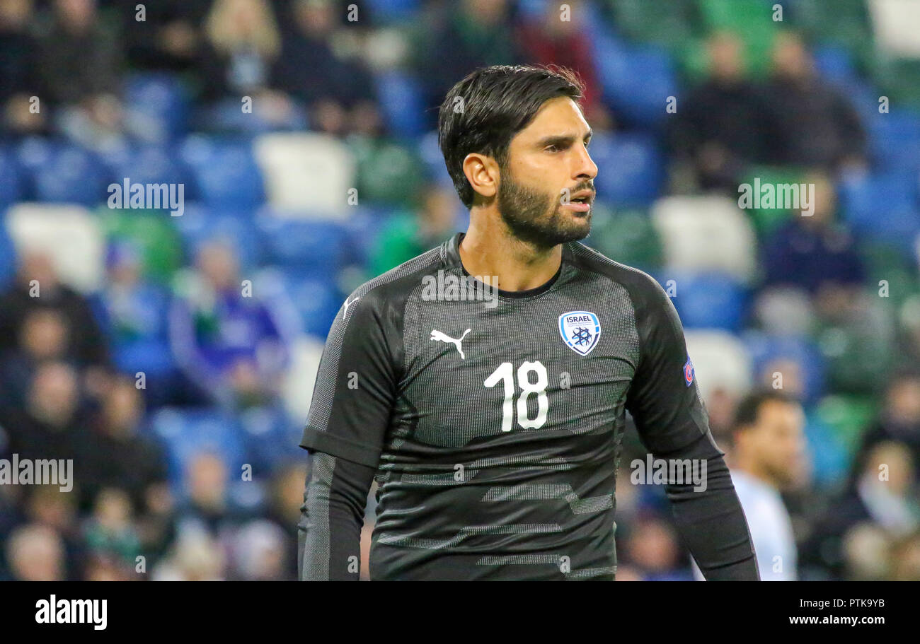 Stadio Nazionale al Windsor Park di Belfast. 11 settembre 2018. International Football Friendly - Irlanda del Nord 3 Israele 0. Israele il ragazzo Haimov (18). Foto Stock