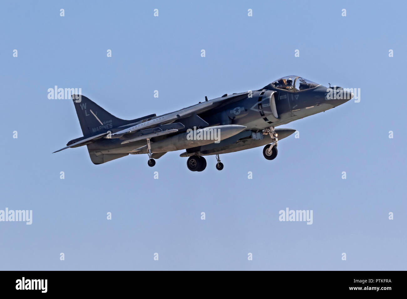 Aeroplano AV-8 Harrier jet da combattimento Foto Stock