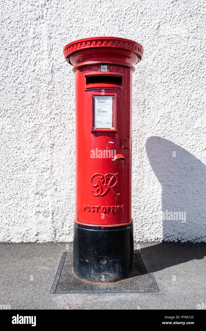 Victorian Royal Mail Mailbox, Continentale, Orkney Islands, Scotland, Regno Unito Foto Stock