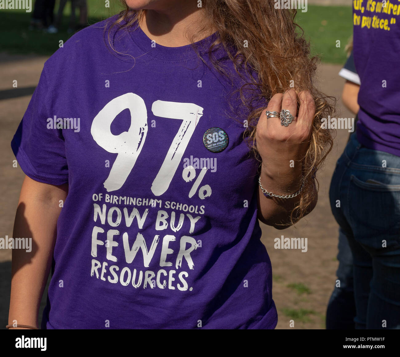 Londra 10 ottobre 2018 salva la nostra campagna nelle scuole circa sottocapitalizzazione nelle scuole ha scuole bambini raccontando MP storie di come la sottocapitalizzazione effetti nelle loro scuole. Credit Ian Davidson/Alamy Live News Foto Stock