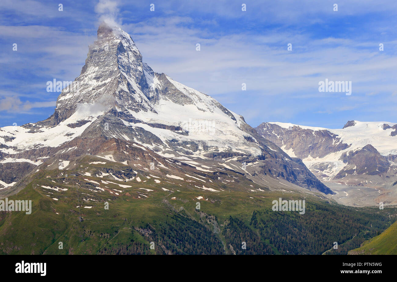 Monte Cervino, area di Zermatt in Svizzera Foto Stock