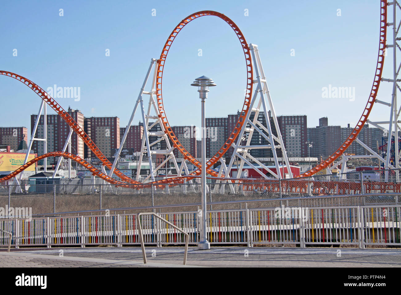 Coney Island Luna Park di New York Foto Stock