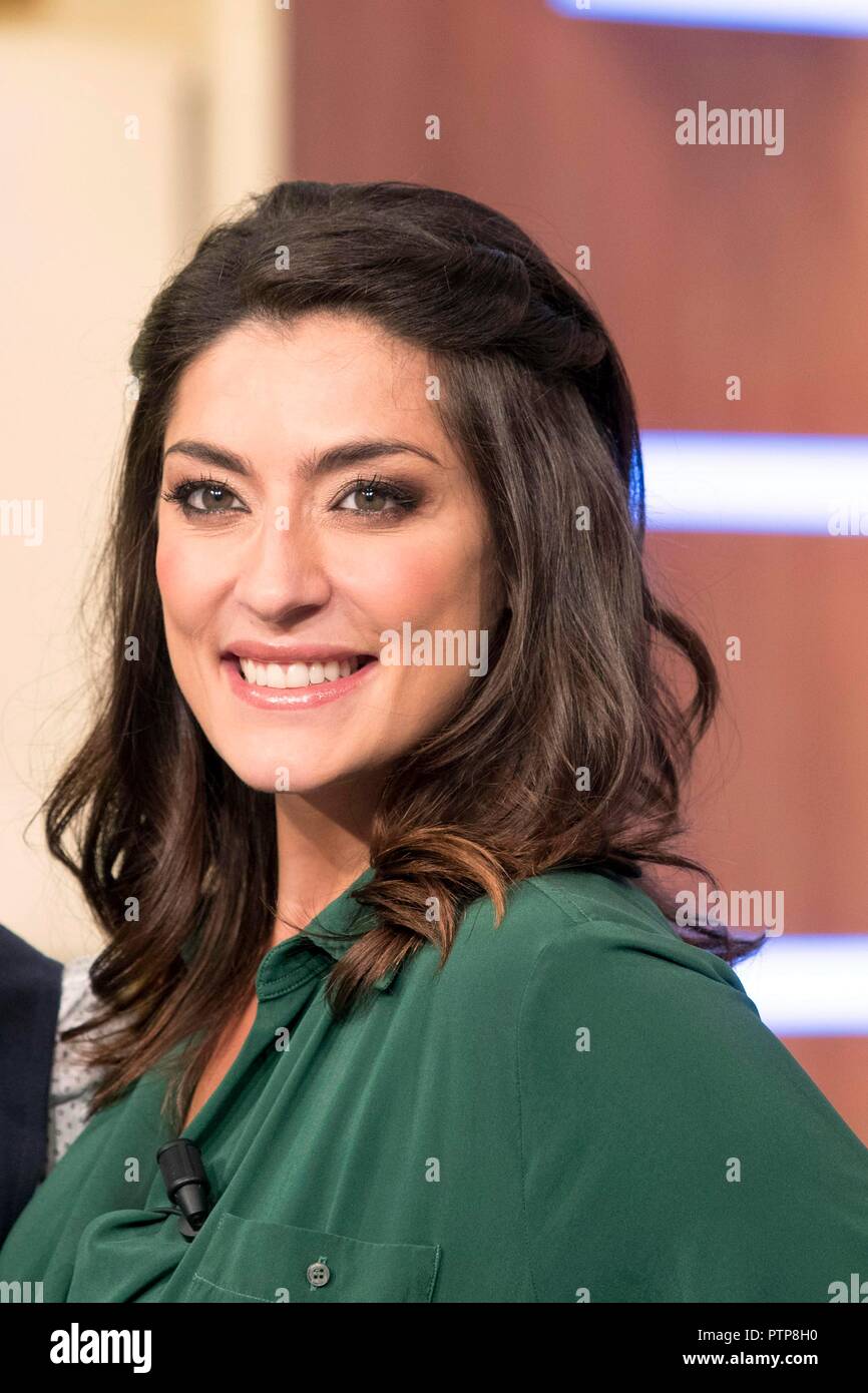 Elisa Isoardi, Ministro Matteo Salvini, socio di condurre il programma TV "La Prova del Cuoco'. Roma. L'Italia. 17/09/2018 Foto Remo Casilli/Sintes Foto Stock