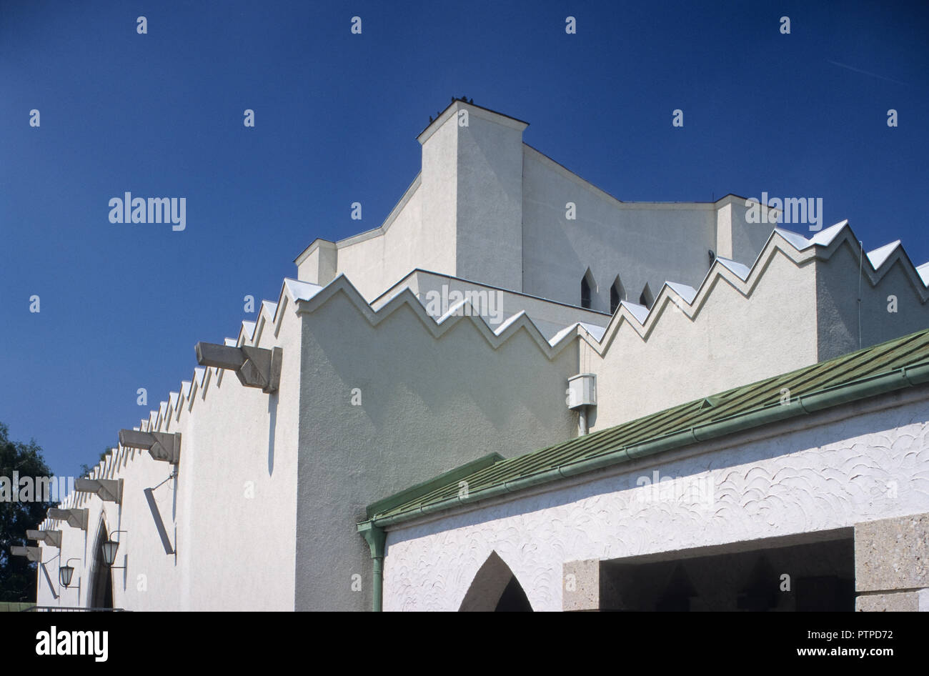 Wien, Feuerhalle (Krematorium), Clemens Holzmeister 1922 Foto Stock