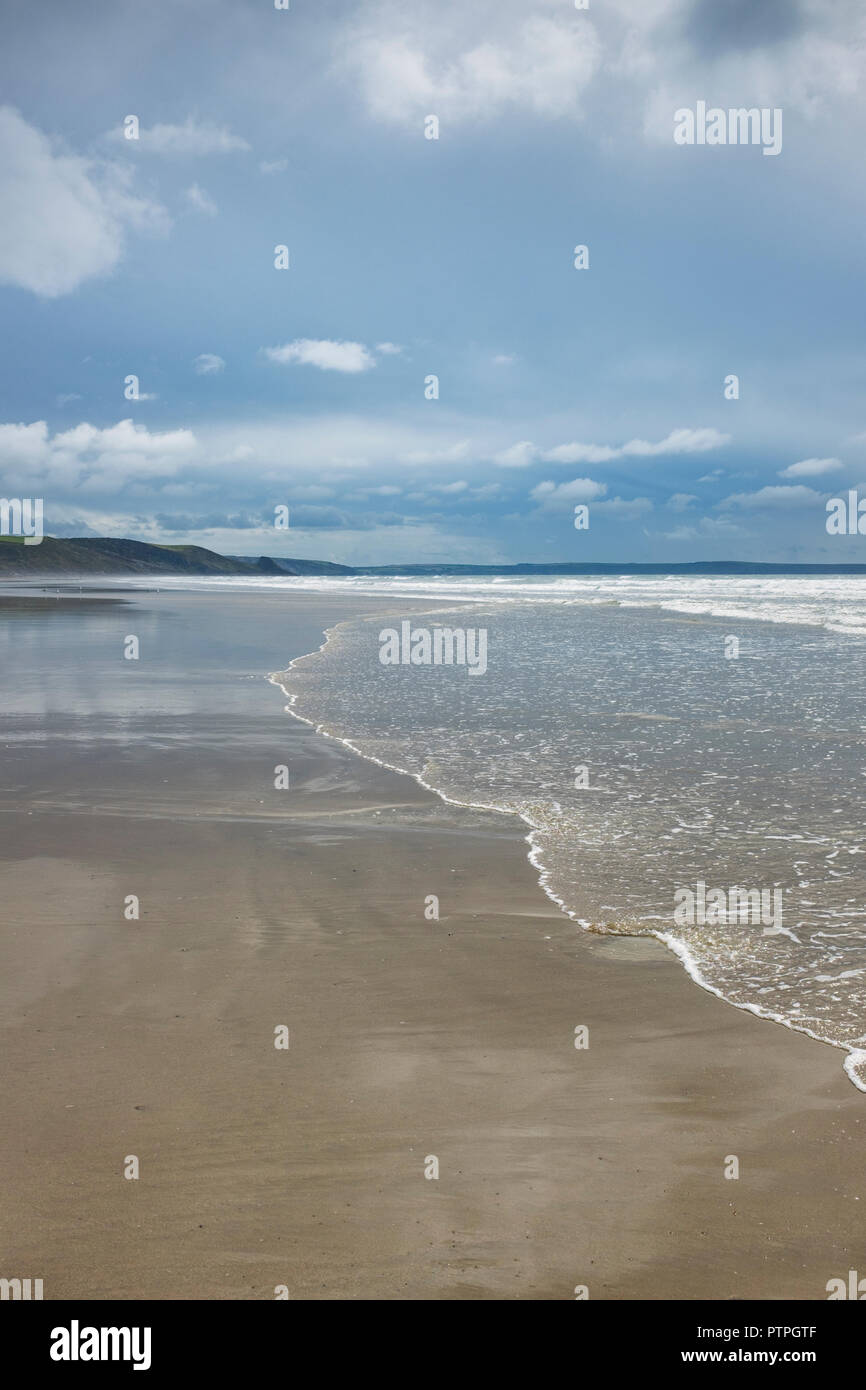 Newgale beach, Pembrokeshire, West Wales, Regno Unito. Foto Stock