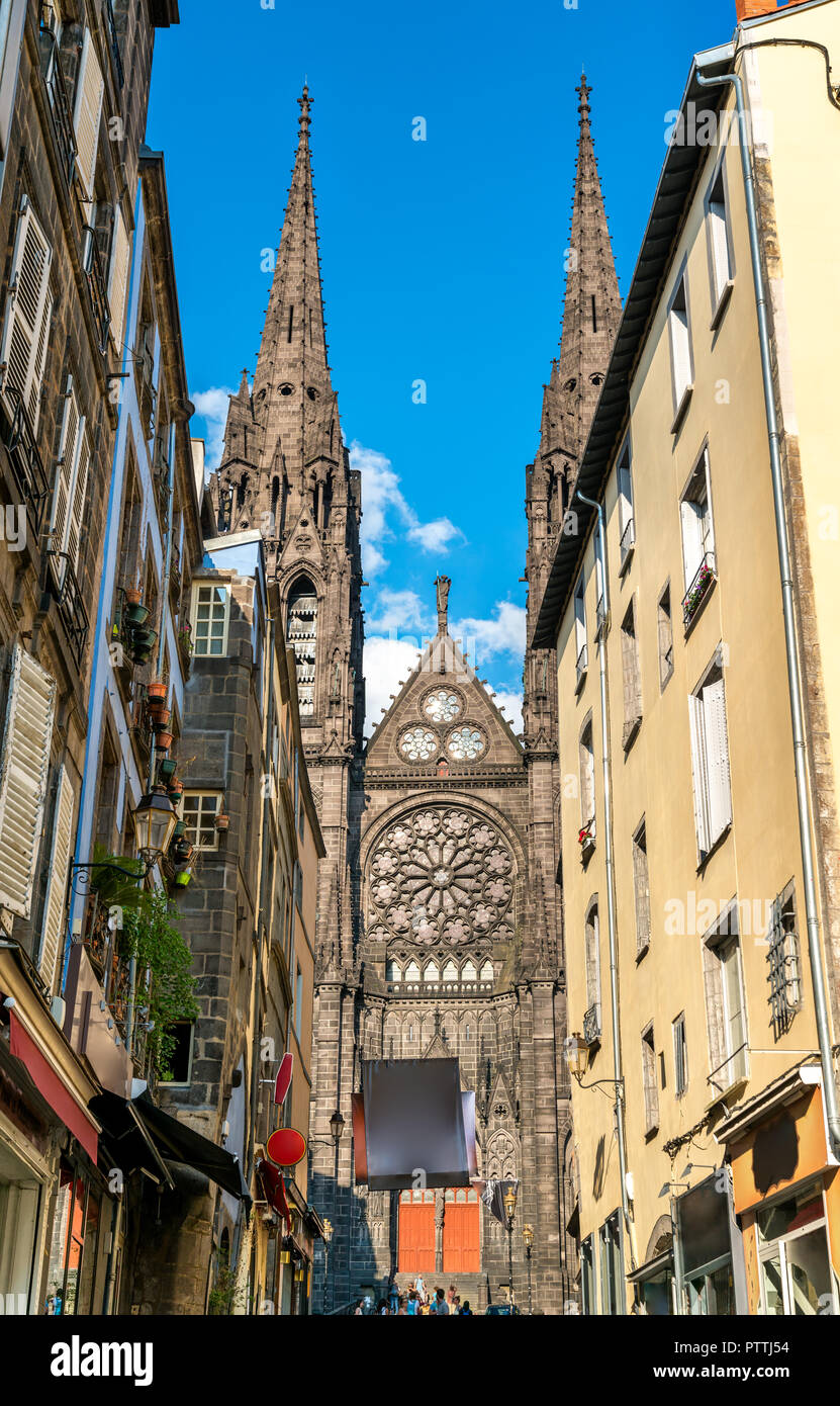 Cattedrale di Nostra Signora dell'assunzione di Clermont-Ferrand Foto Stock