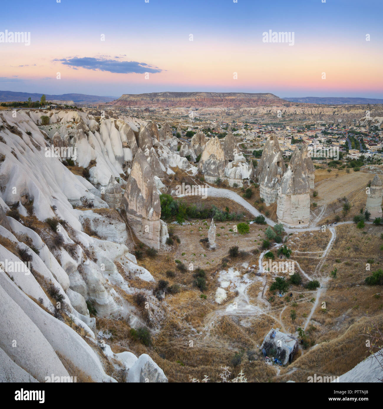 Formazione di roccia nei pressi di Göreme, Turchia Foto Stock