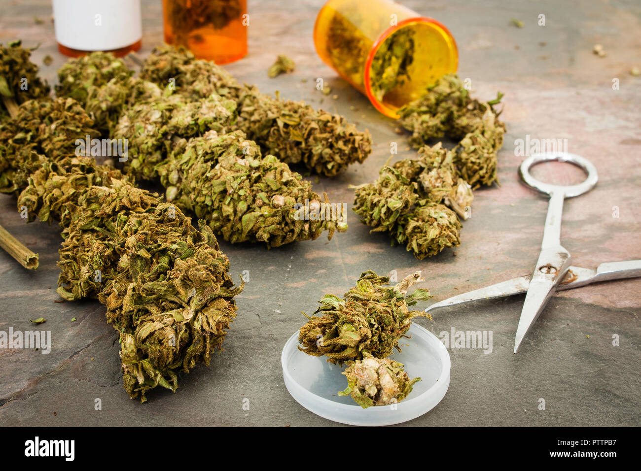 La marijuana per uso medicinale Foto Stock