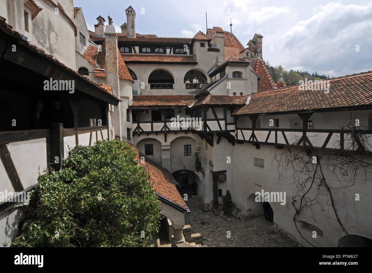 Castello di Dracula - Castello di Bran, Transilvania, Romania Foto Stock