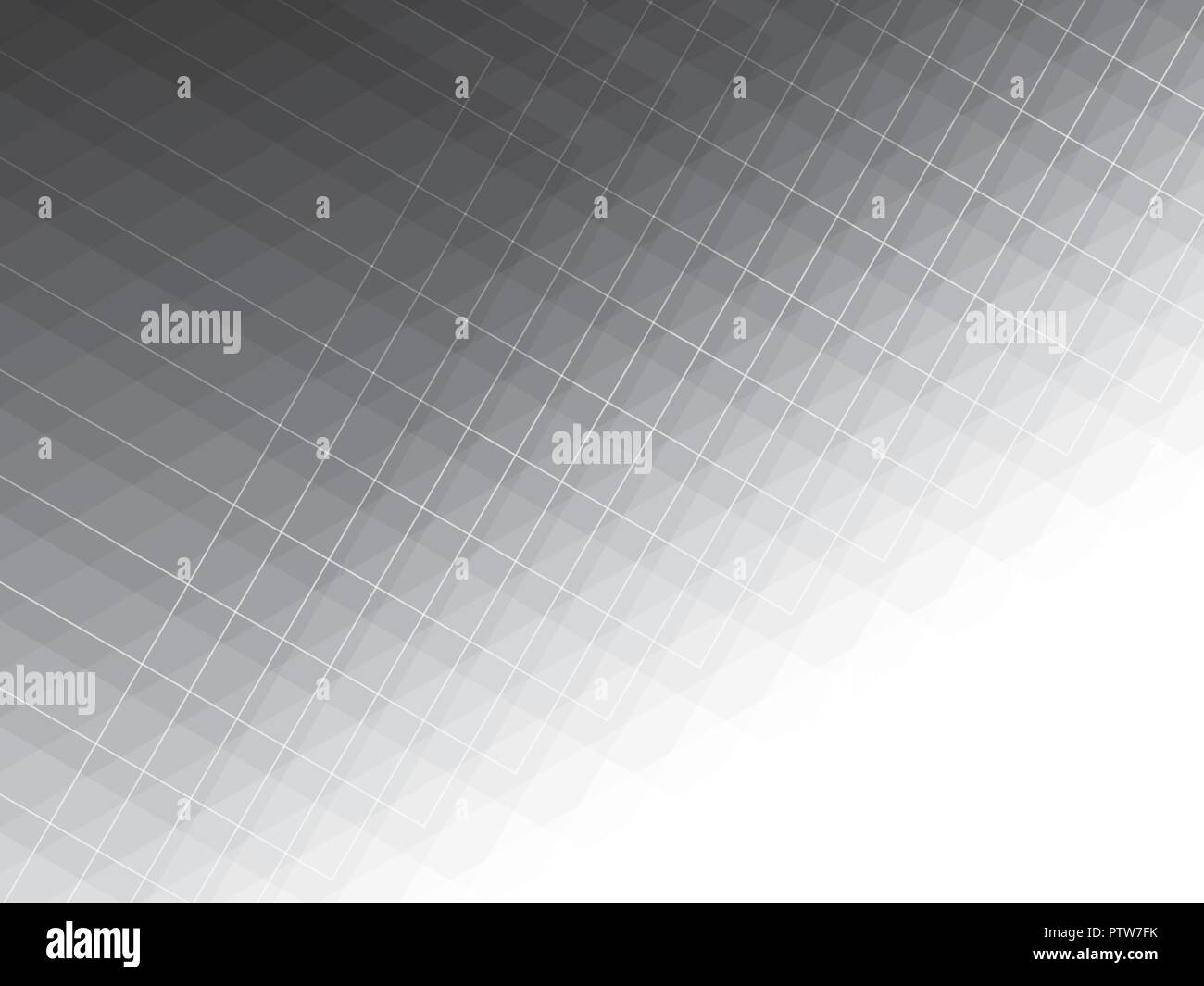 Geometrica astratta sfondo grigio. Triangoli e rettangoli pattern. Stile moderno mosaico banner. Illustrazione Vettoriale