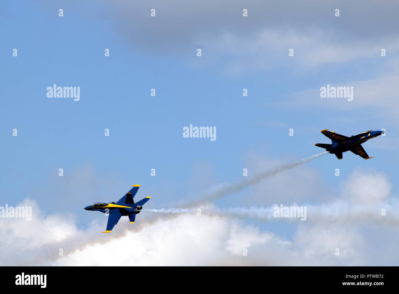 Blue Angels pratica visualizzare Pensacola, FL Foto Stock