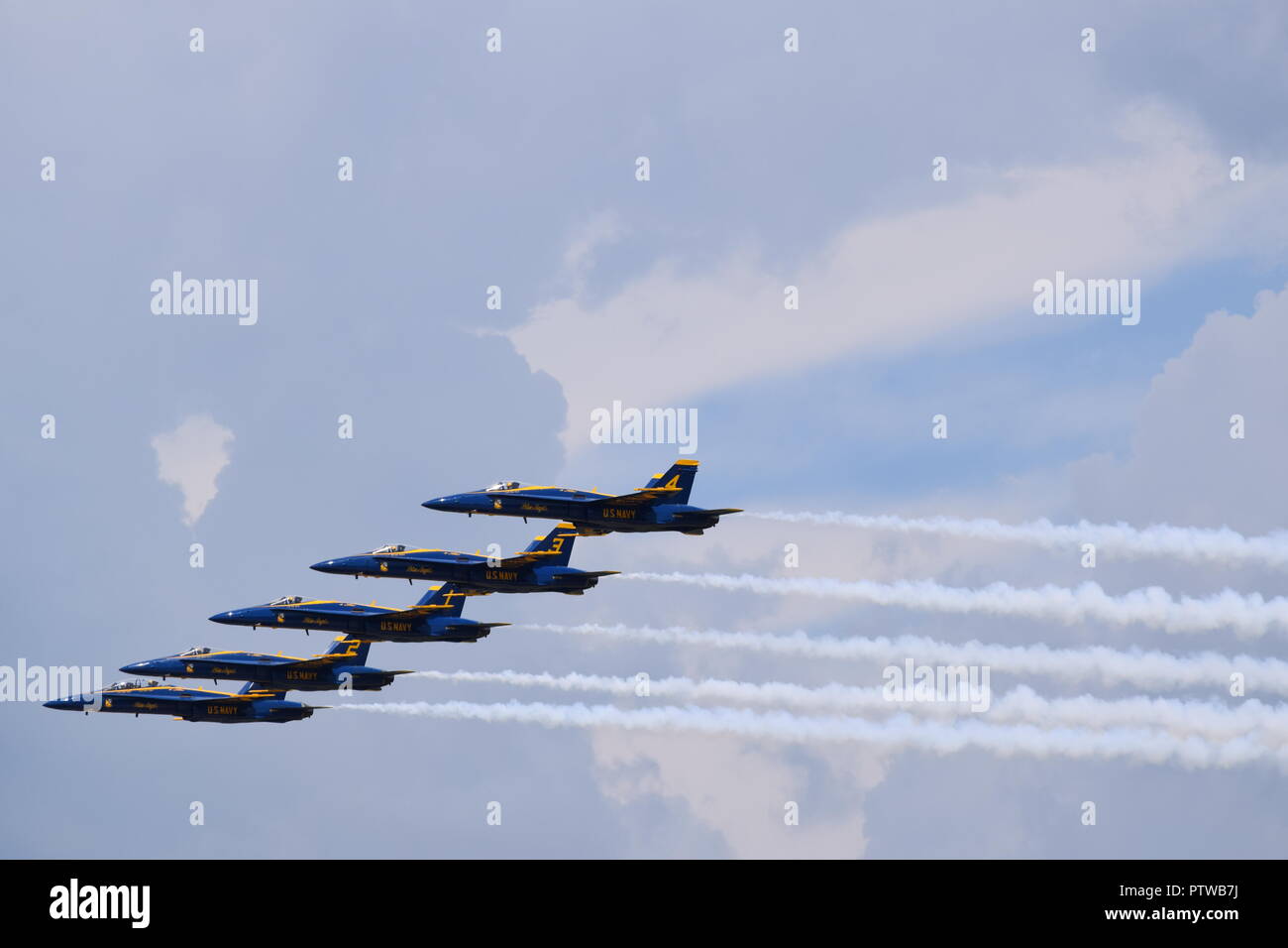 Blue Angels pratica visualizzare Pensacola, FL Foto Stock