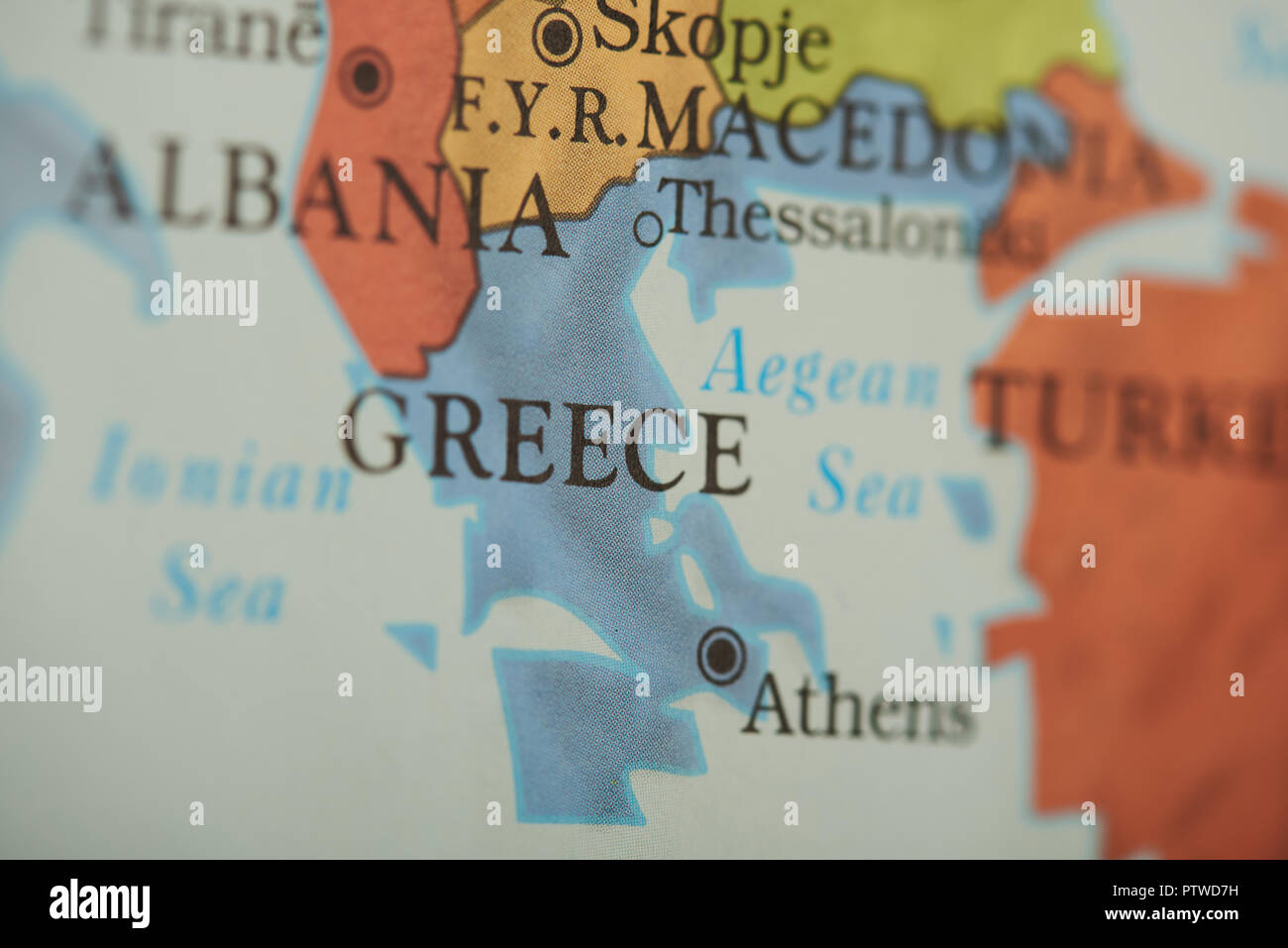 Mappa politica della grecia immagini e fotografie stock ad alta ...
