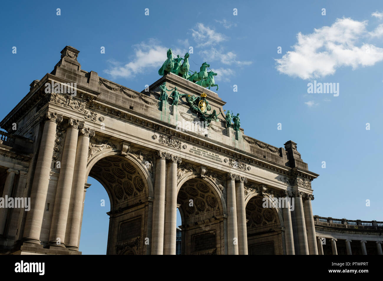 Arco, Giubileo Parc du Cinquantenaire, Bruxelles, Belgio Foto Stock
