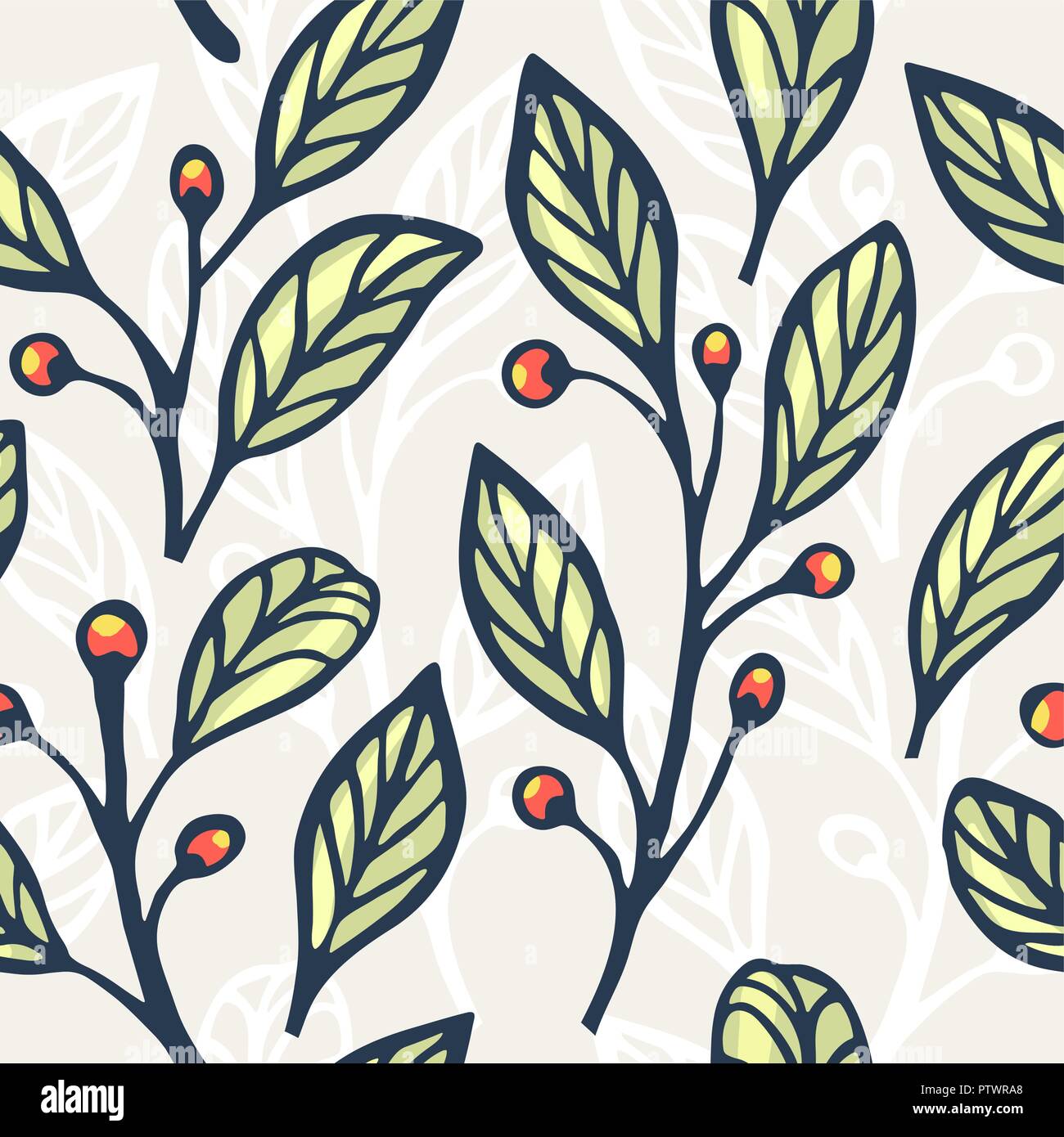 Floral background senza giunture. Utilizzare per il disegno di tessuto, riempimenti e decorare cartoline di auguri o di inviti Illustrazione Vettoriale