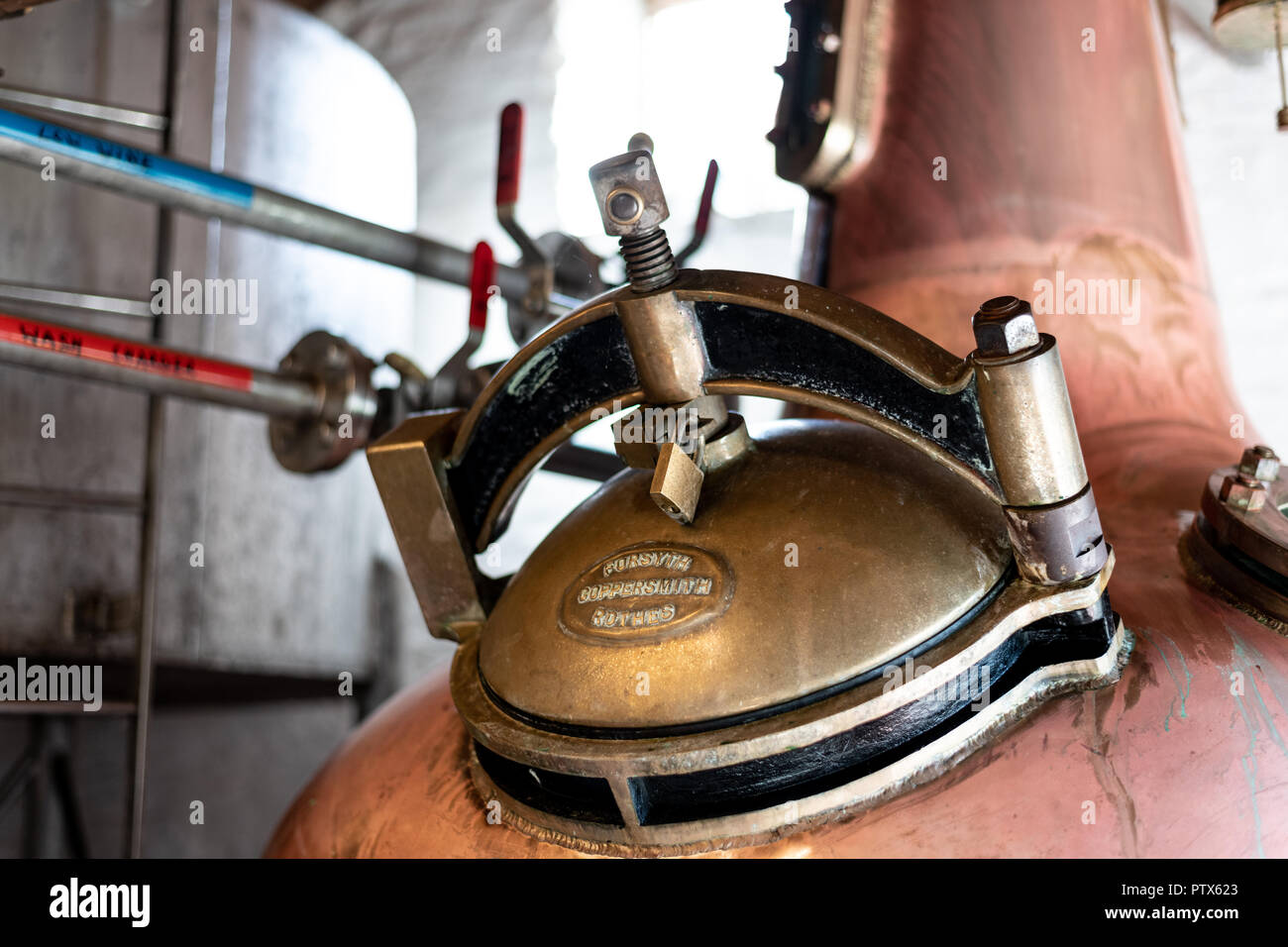 Il sidro tradizionale distilleria al sidro Healeys Farm, Cornwall Regno Unito. Foto Stock