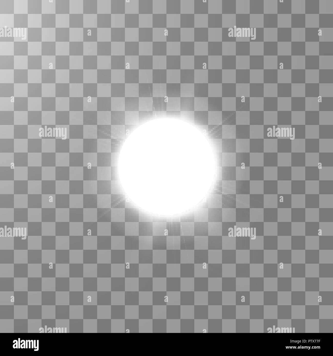 Sun isolato su sfondo trasparente. Illustrazione Vettoriale Illustrazione Vettoriale