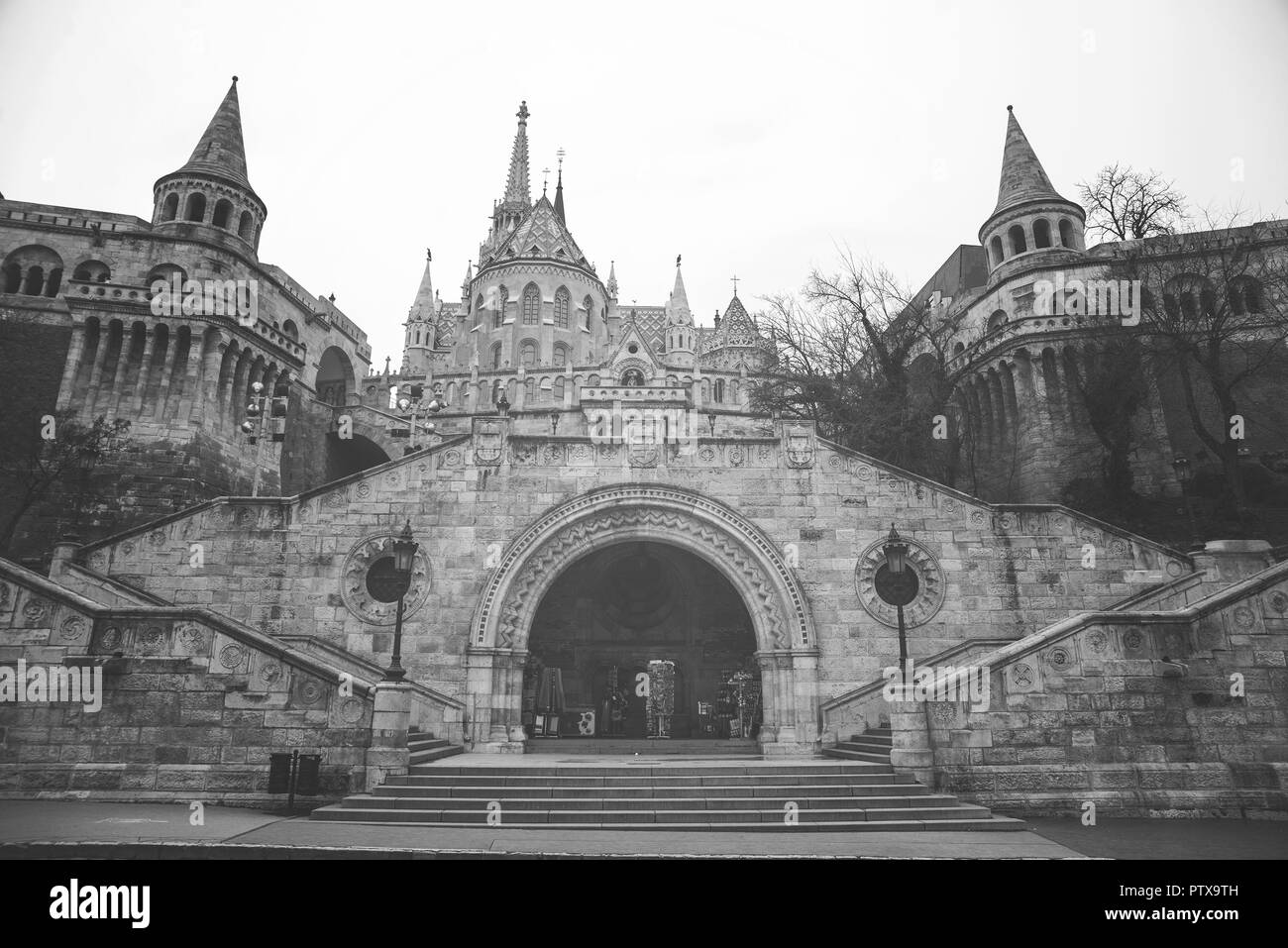 Il Bastione dei Pescatori a Budapest in Ungheria Foto Stock