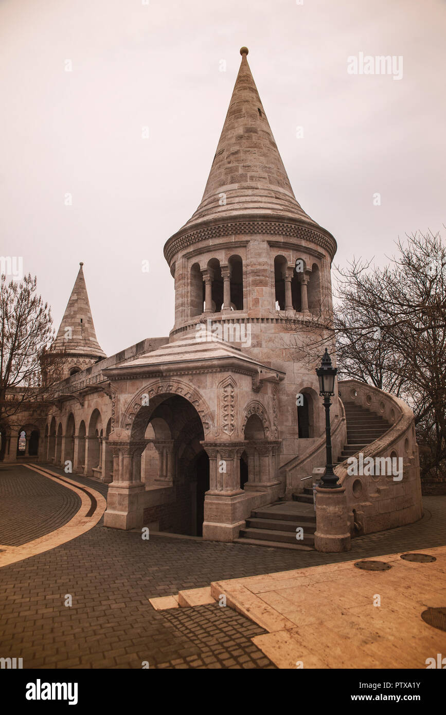 Il Bastione dei Pescatori a Budapest in Ungheria Foto Stock