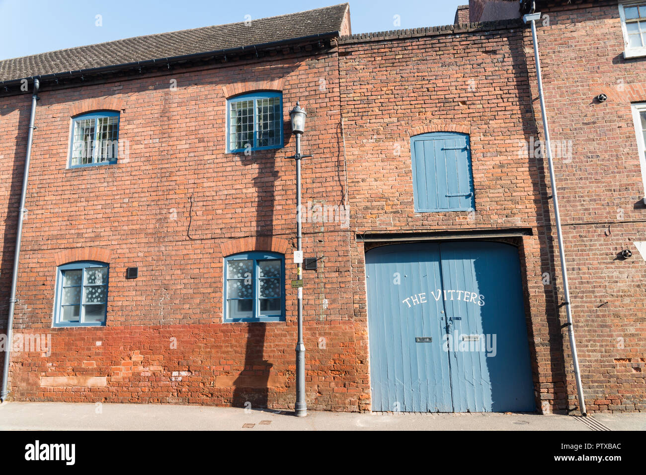 Il vecchio magazzino trasformato in abitazione in Baja Sardinia, Worcestershire, Regno Unito Foto Stock