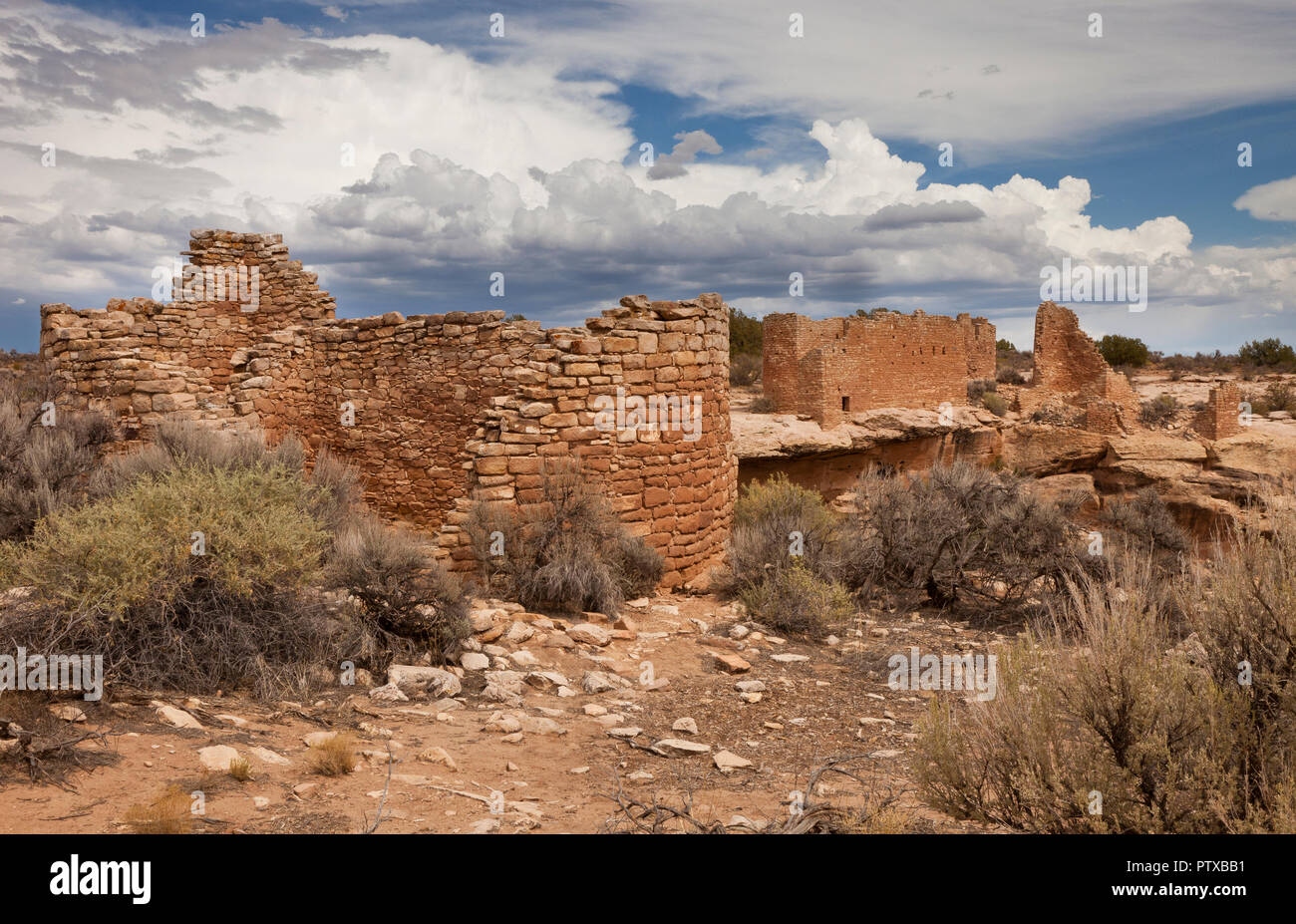 Le rovine di Hovenweep National Monument, Utah, Stati Uniti d'America Foto Stock