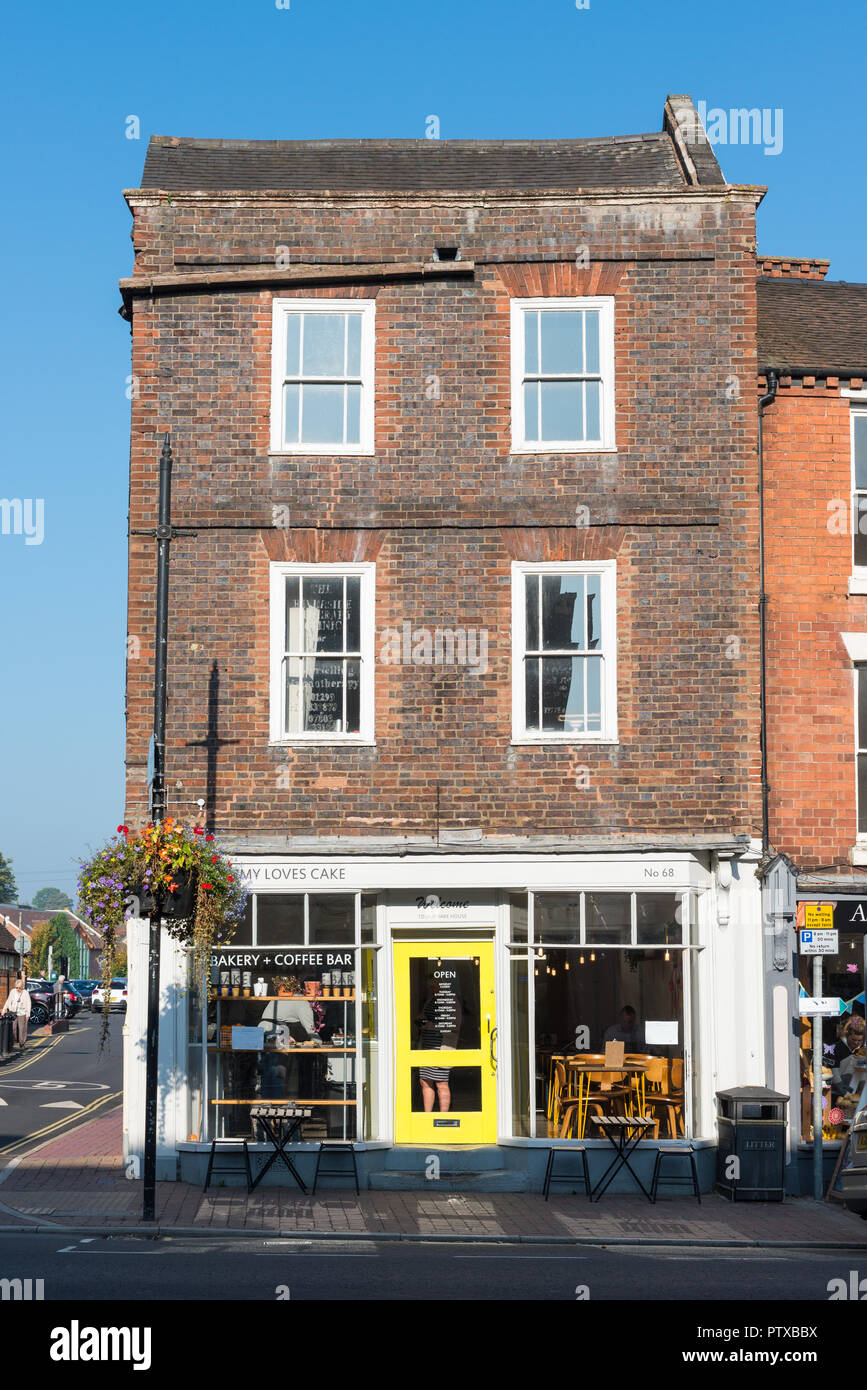 Kimmy torta ama caffetteria e pasticceria in carico Street, Bewdley, Worcestershire Foto Stock