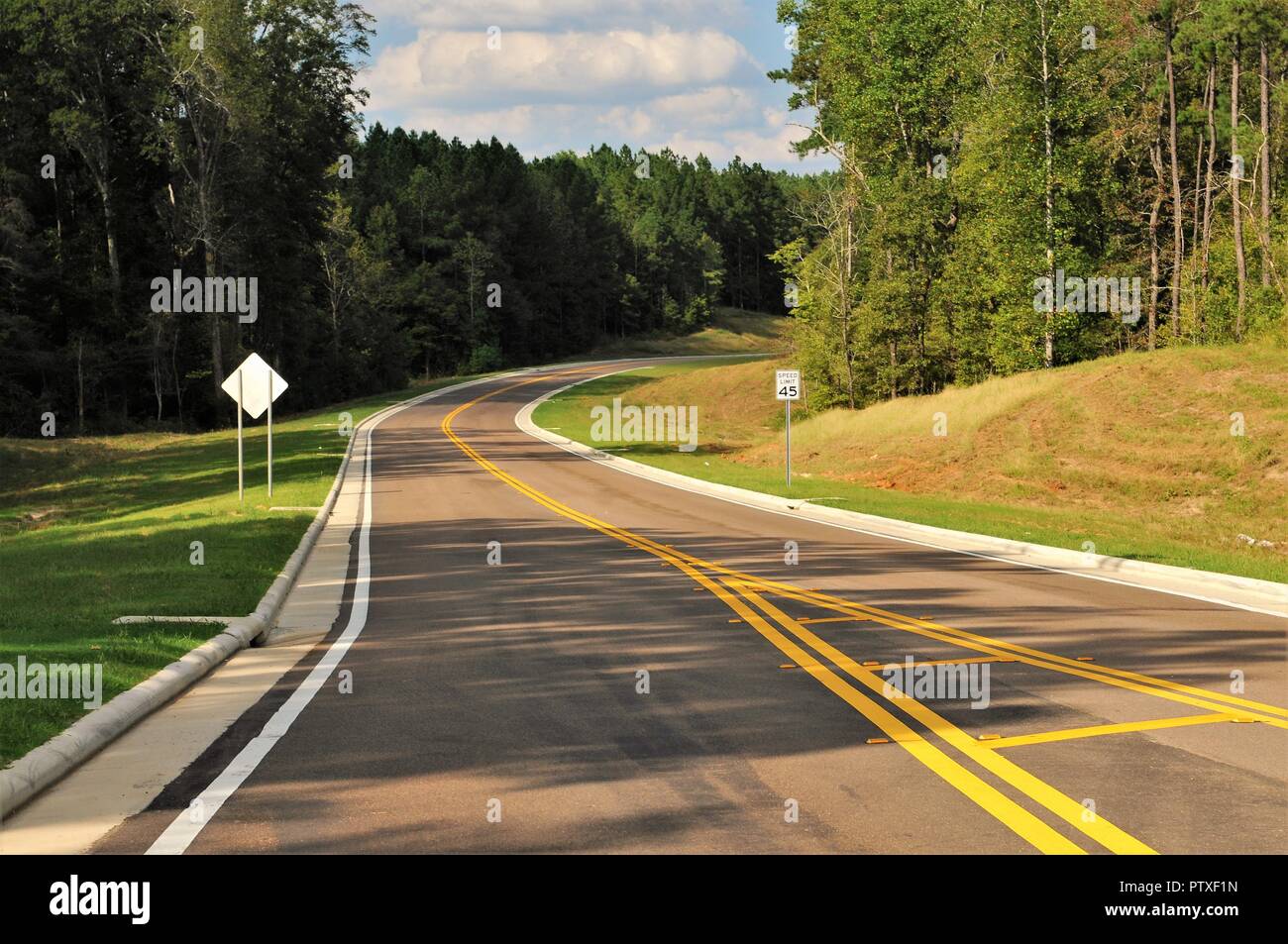 La Mississippi country road, piombo me home Foto Stock