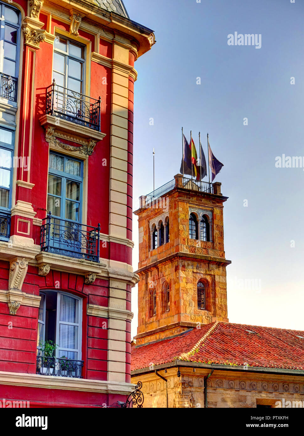 Oviedo, capitale delle Asturie, Spagna Foto Stock