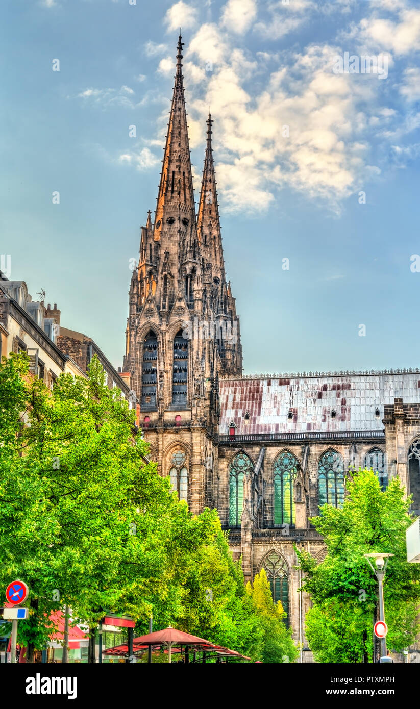 Cattedrale di Nostra Signora dell'assunzione di Clermont-Ferrand Foto Stock