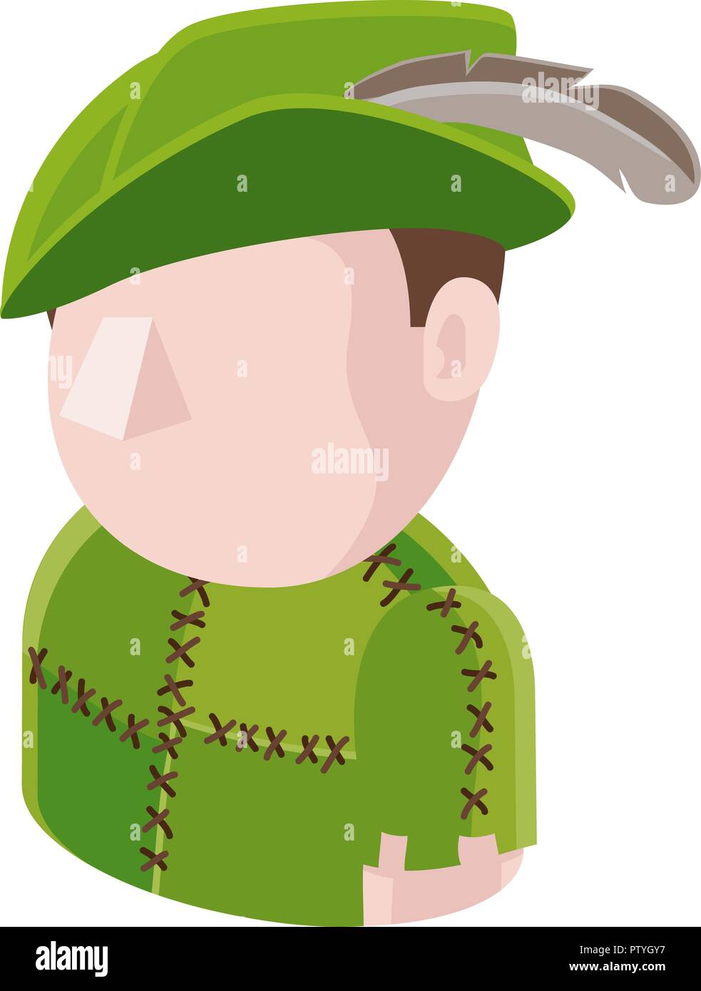 Fuorilegge Avatar icona Persone Illustrazione Vettoriale