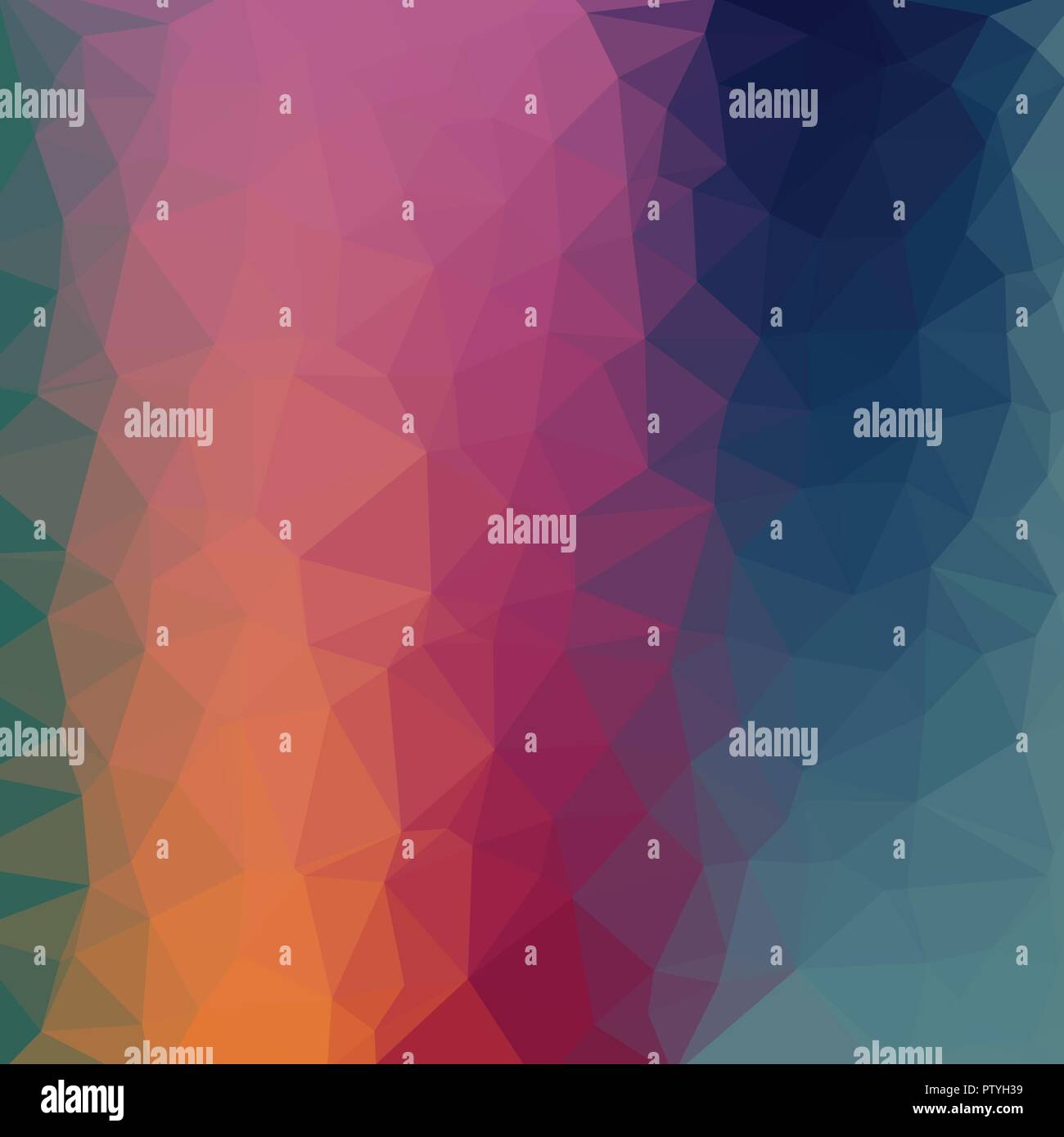 Abstract bassa colorati poli sfondo vettoriale con gradiente di caldo modello futuristico. Illustrazione Vettoriale