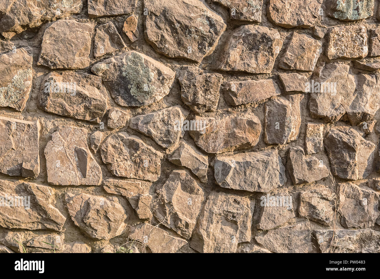 Muratura muro di pietra di roccia modello di costruzione Foto Stock