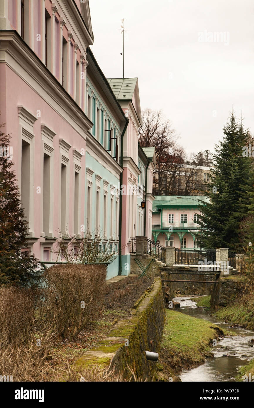 Vista di Iwonicz-Zdroj. Polonia Foto Stock