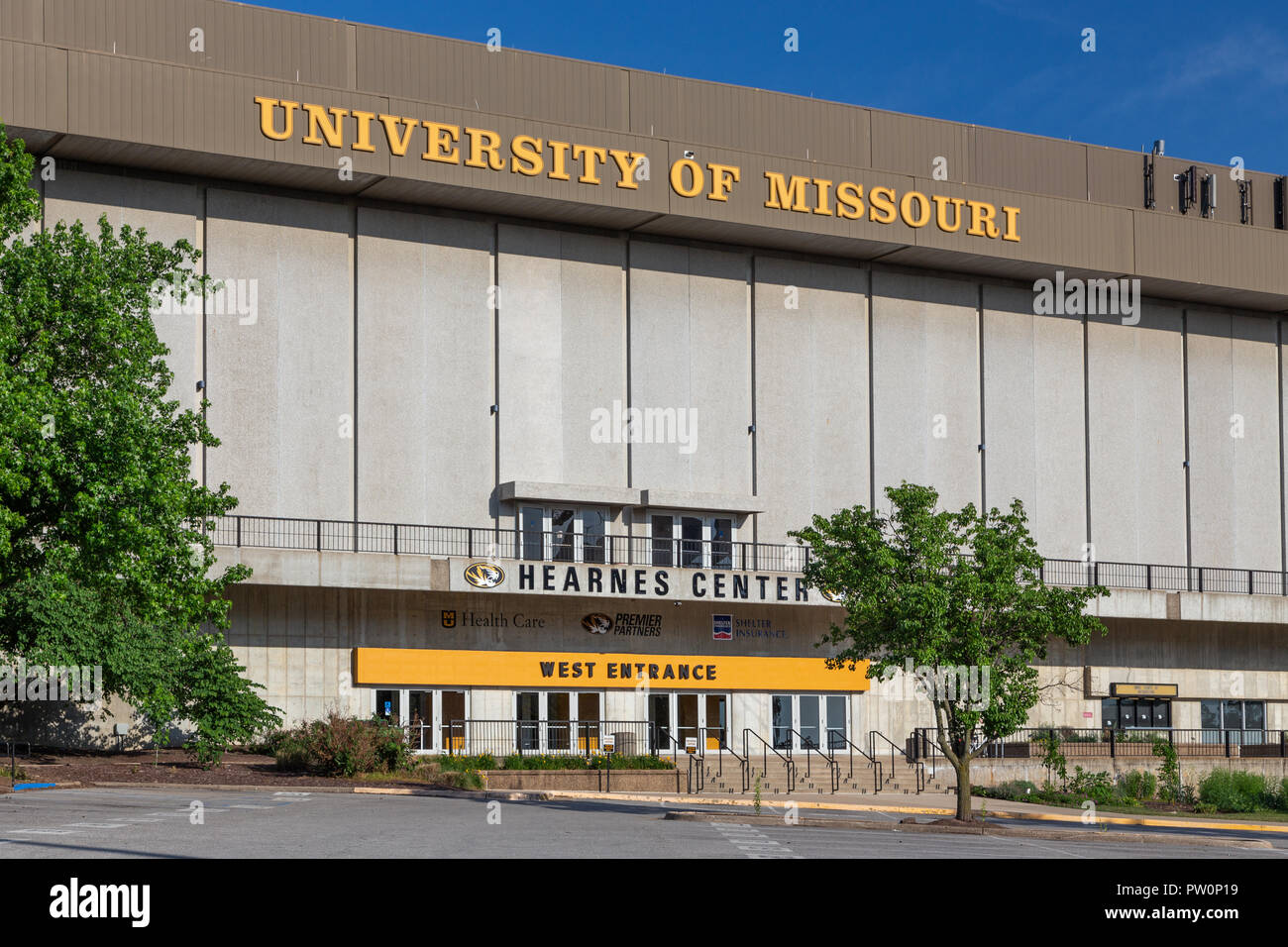 COLUMBIA, MO/STATI UNITI D'America - 8 Giugno , 2018: Hearnes Center Arena sul campus della University of Missouri. Foto Stock