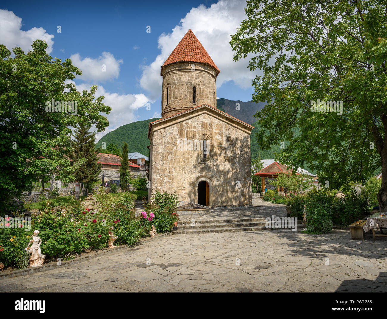 Chiesa albanese in Kish, Azerbaigian Foto Stock